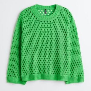 New H&M+ Hole-knit Sweater